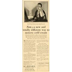 1926 Ad Kleenex Paper Facial Tissue Kerchiefs Chicago Sanitary Cold 