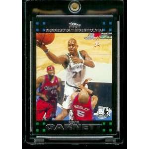  2007 08 Topps Basketball # 20 Kevin Garnett   NBA Trading 