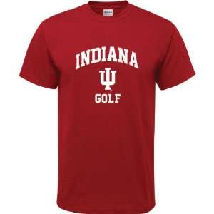   Hoosiers Cardinal Red Youth Golf Arch T Shirt