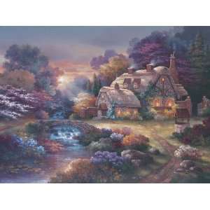  Garden Wishing Well, Gallery Wrapped Canvas
