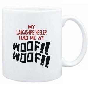  Mug White MY Lancashire Heeler HAD ME AT WOOF Dogs Sports 