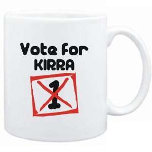  Mug White  Vote for Kirra  Female Names Sports 