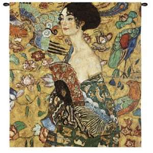 Lady with Fan by Gustav Klimt, 49x53