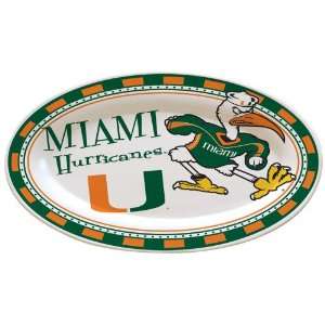  NCAA University of Miami Gameday 2 Ceramic Platter Sports 