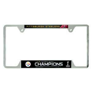  NFL Pittsburgh Steelers Super Bowl Champs Metal License 
