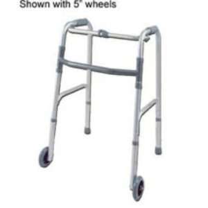 Deluxe One Button Folding Walker Adult Health & Personal 