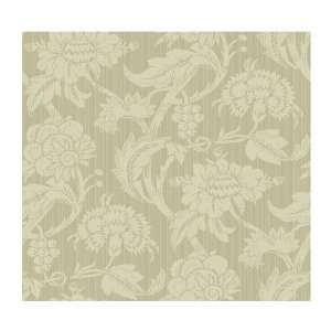 York Wallcoverings Painted Garden Jacobean with Stria Stripe Prepasted 
