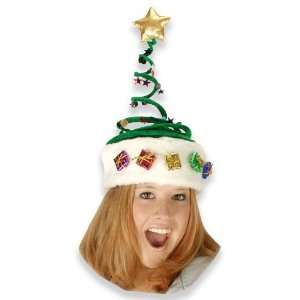  Springy Christmas Tree Holiday Hat