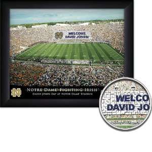  Notre Dame Fighting Irish Personalized Framed Stadium 