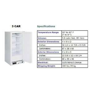   General Purpose Space Saver Refrigerator Model#3CAR 