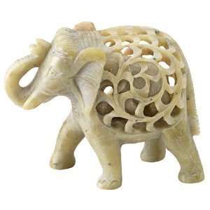  Double Carved Elephant
