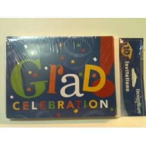 DesignWare Graduation Celebration Invitations 10 Cards with Matching 