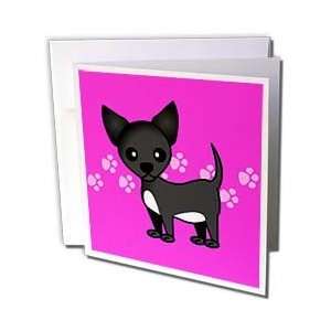  Janna Salak Designs Dogs   Cute Black Chihuahua Pink 