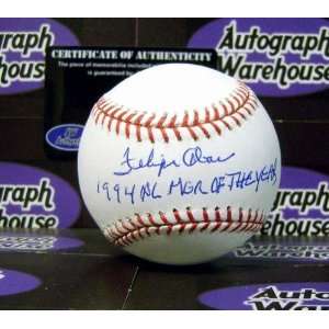 Felipe Alou Autographed/Hand Signed Baseball inscribed 1994 NL MGR OF 