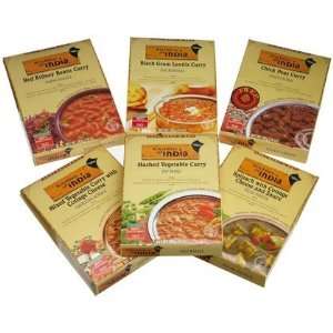 Kitchens Of India Ready to Eat Dinner Variety Pack, 10 oz Boxes, 6 pk 