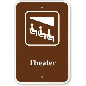  Theater (with Graphic) Engineer Grade Sign, 18 x 12 