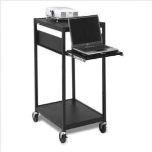  Compact Laptop / Projector Cart with 3 Electrical Outlet 
