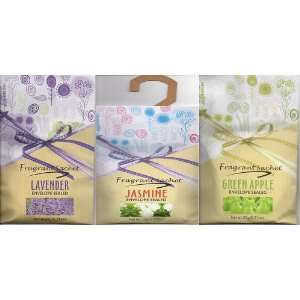   Organic Herbs Aroma Sachet Set of 3 (Lavender, Jasmine, Green Apple