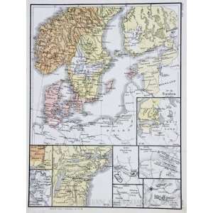  Norstedt Map of Scandinavia (1876)