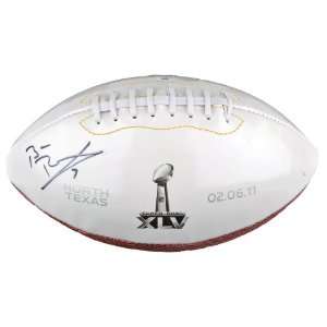  Ben Roethlisberger Autographed Super Bowl XLV Logo 