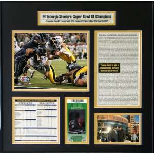   Pittsburgh Steelers   Touchdown Dive   Super Bowl XL Ticket Frame