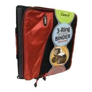  Case It 3 Ring Binder, 1 1/2, Expandable, (RED) Office 