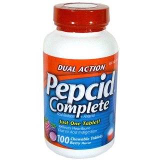 Pepcid Complete Dual Action Acid Reducer and Antacid Berry Flavored 