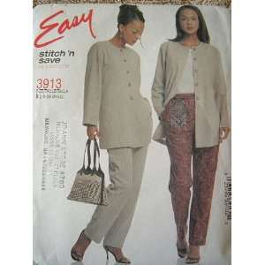   EASY STITCH N SAVE BY MCCALLS SEWING PATTERN #3913 Arts, Crafts