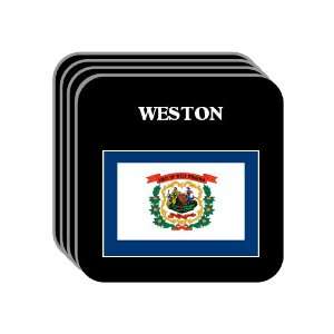 US State Flag   WESTON, West Virginia (WV) Set of 4 Mini 