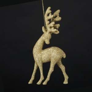 Club Pack of 24 Graceful Gold Glittered Reindeer Christmas Ornaments 7 