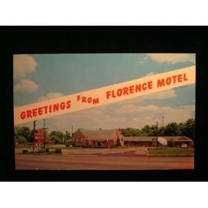  Florence Motel, Cincinnati OH & Florence KY Postcard not 