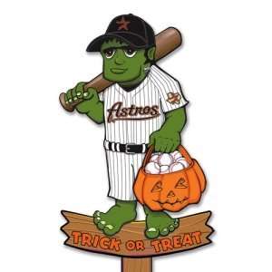  Houston Astros MLB Halloween Frankenstein Stake Wood (30 