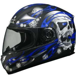 AFX Skull Adult FX 90 Sports Bike Motorcycle Helmet w/ Free B&F Heart 