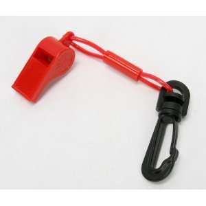 Atlantis Red Whistle with Clip 