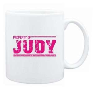  New  Property Of Judy Retro  Mug Name