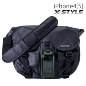  X STYLE MESSENGER BAG+HARD CASE for iPhone (Smoky Green 