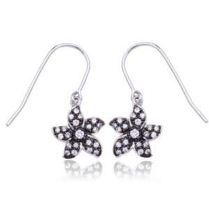   with Black Rhodium Plated Cubic Zirconia Star Shaped Earrings Jewelry