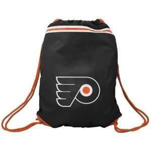  Philadelphia Flyers Black Team Logo Drawstring Backpack 