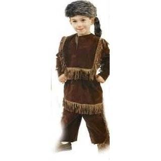  Daniel Boone Davy Crockett Costume with Raccoon Skin Cap 