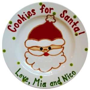  Cookies for Santa Plate
