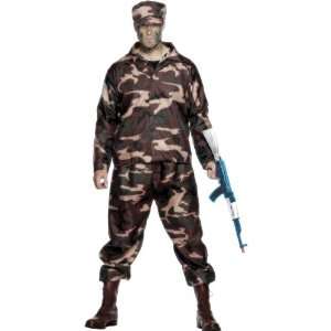  Smiffys New Camouflage Army Soldier Fancy Dress Costume 