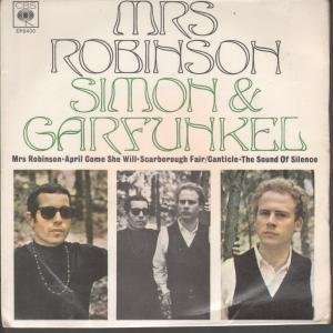  MRS ROBINSON 7 INCH (7 VINYL 45) UK CBS 1968 SIMON AND 