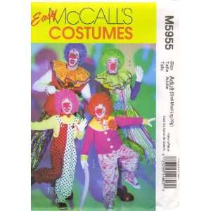  McCalls Pattern M5955 for Adult Clown Costume Arts 