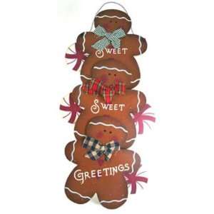  Sweet Greetings Gingerbread Man Wall Decor Case Pack 6 
