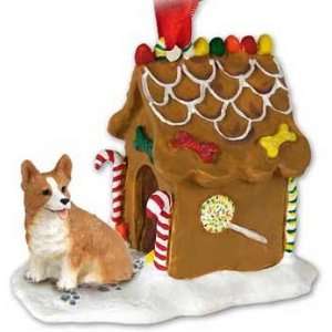  Pembroke Corgi Gingerbread House Christmas Ornament