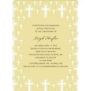   the Cross Baptism and Christening Invitations