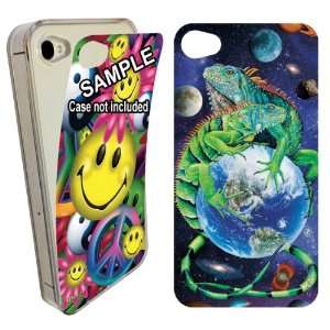   3D Art Skin for iPhone 4/4S  Iguana World Cell Phones & Accessories