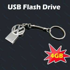  Volkswagen Logo 4GB USB Flash Drive With Key Chain 
