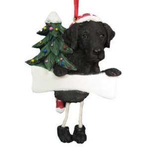  Black Lab Wobbly Legs Christmas Ornament