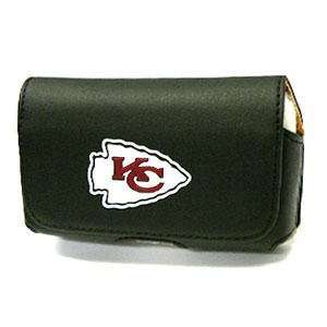 NFL Kansas City Chiefs Black Horizontal Cell Phone Pouch Cell Phones 